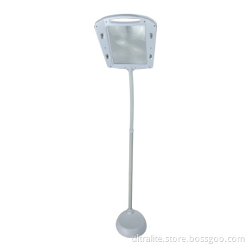 Led Floor Lamp With Magnifier 3X Magnifying Light For Elder People Asthenopic Group